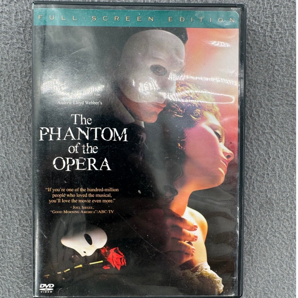 Warner Bros The Phantom of the Opera DVD Full Screen 2004